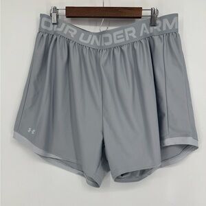 Under Armour Women's Athletic Gray Shorts Plus Size 2X